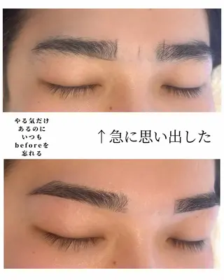 メンズ amber十日市🌕 MISAの眉毛・アイブロウイメージ