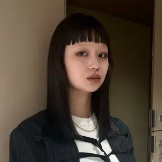 セミロング パーマ Akari暖色カラー /レイヤーカットのヘアスタイル