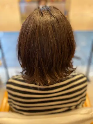 ミディアム へんみ みかのヘアスタイル