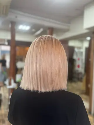 セミロング もえ こーんのヘアスタイル