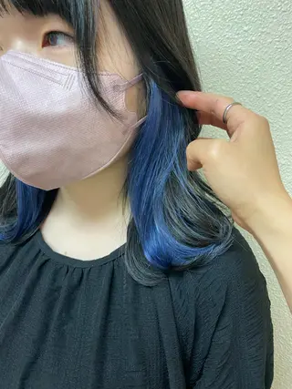 ミディアム カラー 縮毛矯正/艶カラー/ ikedaのヘアスタイル