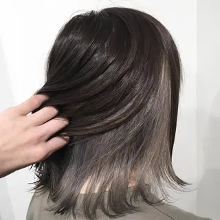ミディアム ウルフ/デザイン/ 大阪/タカハシユウキのヘアスタイル