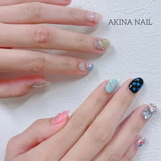 ミディアム Akina Nail 亀戸のネイルデザイン