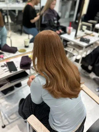 ロング カラー 色落ち綺麗🩰ハイ トーン🎀RINKAのヘアスタイル