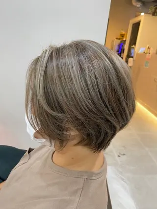 ショート カラー IwAsh✄ アオイのヘアスタイル