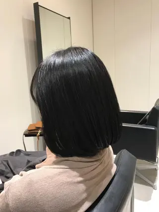 ミディアム カラー ボブ/ショート得意 安西駿一　【銀座】のヘアスタイル