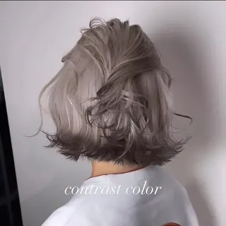 ミディアム カラー 💜ハイトーン💛 マジカルかいちゃんのヘアスタイル