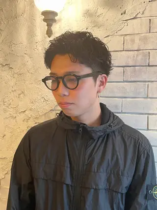 ショート パーマ メンズ ✂︎メンズ特化船橋 パーマ優希のヘアスタイル