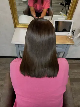 セミロング カラー 🌼髪質整形🧸 艶カラー🌼珠理のヘアスタイル