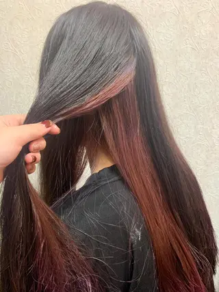 ロング カラー 河野 優希のヘアスタイル