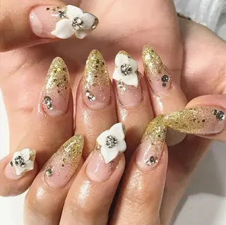 ネイル 渋谷/チップ長さ出し 👑アプレgel-xのネイルデザイン