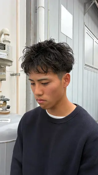 パーマ メンズ メンズ特化✂️阿世賀 隆太のヘアスタイル