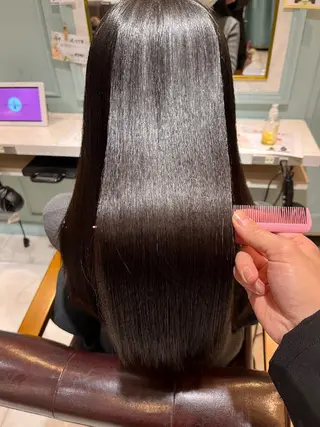 ロング カラー EARTH所沢店長 髪質改善 岡本 勇人のヘアスタイル