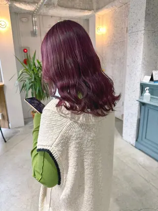 ミディアム amie三宮 NAKANOのヘアスタイル