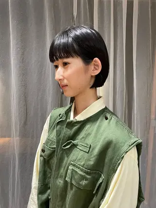 ショート カラー ボブ/ショート 吉田竣のヘアスタイル
