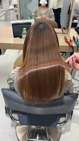 ロング 今話題の艶髪矯正 美艶カラー/FUKAのヘアスタイル