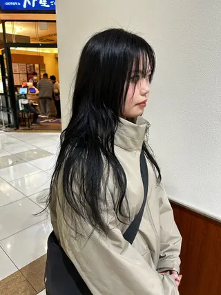 ロング カラー 池田 翔元のヘアスタイル