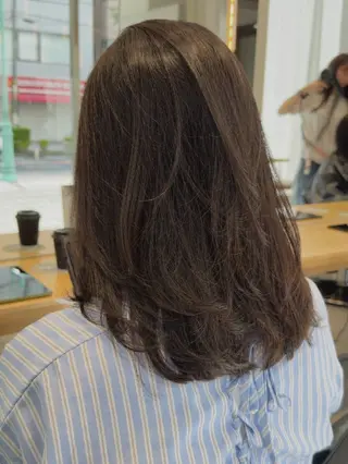 セミロング natural hair 🌿あかりのヘアスタイル