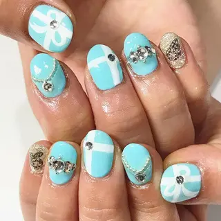 ネイル 渋谷/チップ長さ出し 👑アプレgel-xのネイルデザイン