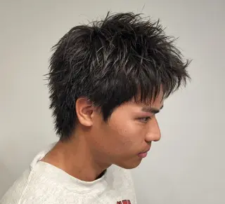 ショート パーマ メンズ 【イケメン風パーマ】 SHOFYのヘアスタイル
