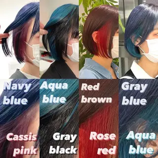 ショート カラー パーマ ヘアアレンジ メンズ キッズ ネイル マツエク・マツパ アイブロウ KANAMI 🌏のヘアスタイル