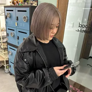 ショート カラー 🎀【透明感カラー 縮毛矯正】さえ🎀のヘアスタイル