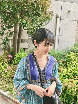 ショート カラー パーマ ヘアアレンジ メンズ キッズ ネイル マツエク・マツパ エビスザキレン/メン ズ/心斎橋🌳のヘアスタイル