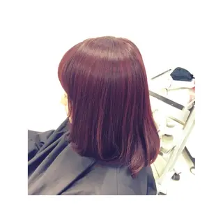ミディアム カラー 大平 美沙のヘアスタイル