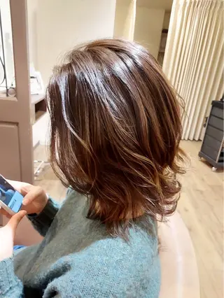 ミディアム カラー 艶カラー/ヘッドスパ ✨Ayariのヘアスタイル