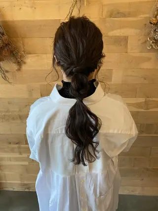 ロング カラー ヘアアレンジ 🌼 アユカのヘアスタイル