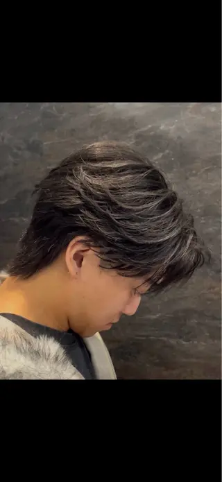 ミディアム パーマ ヘアアレンジ メンズ 【札幌メンズ特化】 🔥RIKU🔥のヘアスタイル