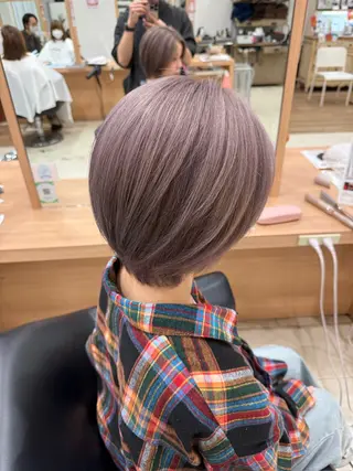 ショート SARA山口caz カット/パーマのヘアスタイル