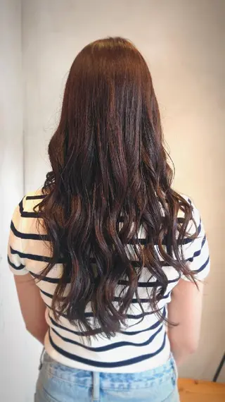 ロング カラー あいだ🐼ミニモ 8月限定クーポン配信のヘアスタイル