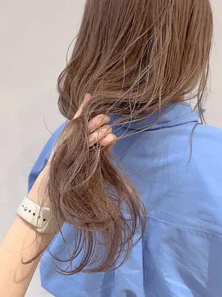 セミロング カラー あ あのヘアスタイル