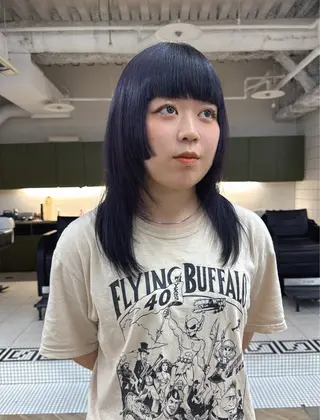 ミディアム ダブルカラーベージュ 新潟/万代/髙橋魁真のヘアスタイル