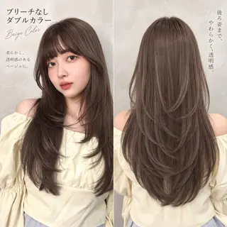 ロング カラー ヘアアレンジ 髪質改善/透明感 カラー/吉田光佑のヘアスタイル