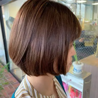 ミディアム 髪質改善・ボブ・ ショート 丸毛一輝のヘアスタイル