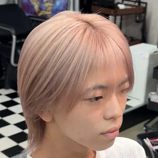 セミロング カラー メンズ カラー特化/海外系/ ハイライト/豊閃のヘアスタイル