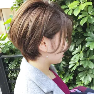 ショート カラー 大人女性ショート専門 tomodaのヘアスタイル