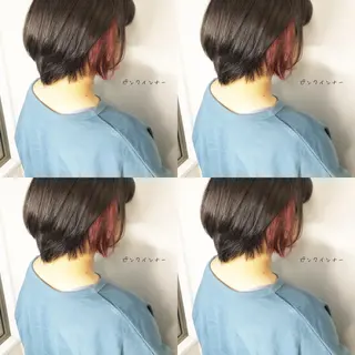 ミディアム カラー あさだ しゅうたろうのヘアスタイル