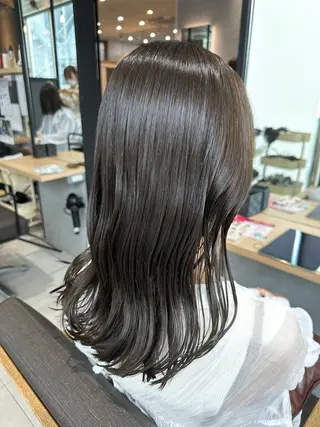 ミディアム カラー 🫧のばた /川越/透明感🫧のヘアスタイル
