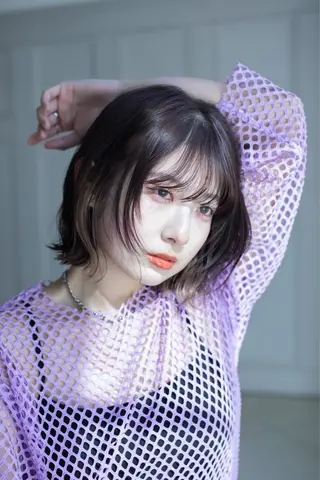 ミディアム 暖色カラー❤️/韓国 ヘア/りり菜のヘアスタイル