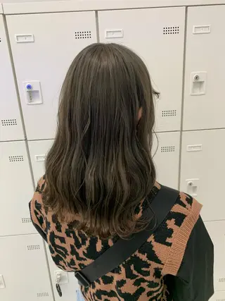 ミディアム カラー ヘアアレンジ ダブルカラー｜ なおき｜池袋美容師のヘアスタイル