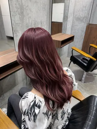 セミロング カラー ホワイトブロンド RIKUTOのヘアスタイル
