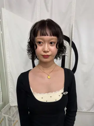ミディアム パーマ ボブパーマ🌀 /亜海のヘアスタイル