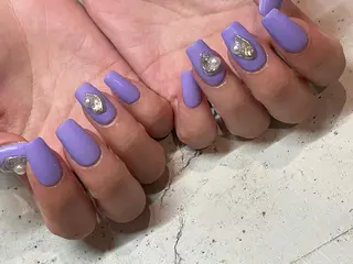ネイル 韓国/ワンホン/長さ 出しつけ放題🎀のネイルデザイン