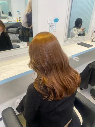 ロング 🤎モテ髪&透明感 ミルクティー🥣🤎のヘアスタイル