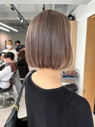 カラー ショートヘア 縮毛矯正/福田梢のヘアスタイル