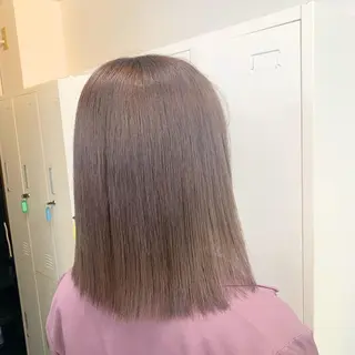 セミロング カラー 赤みゼロ/透明感 カラー🌿KANTAのヘアスタイル