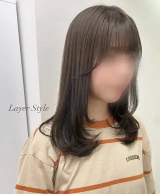 ミディアム ヘアアレンジ 梅木李奈🕊️ レイヤー/ハイトーンのヘアスタイル